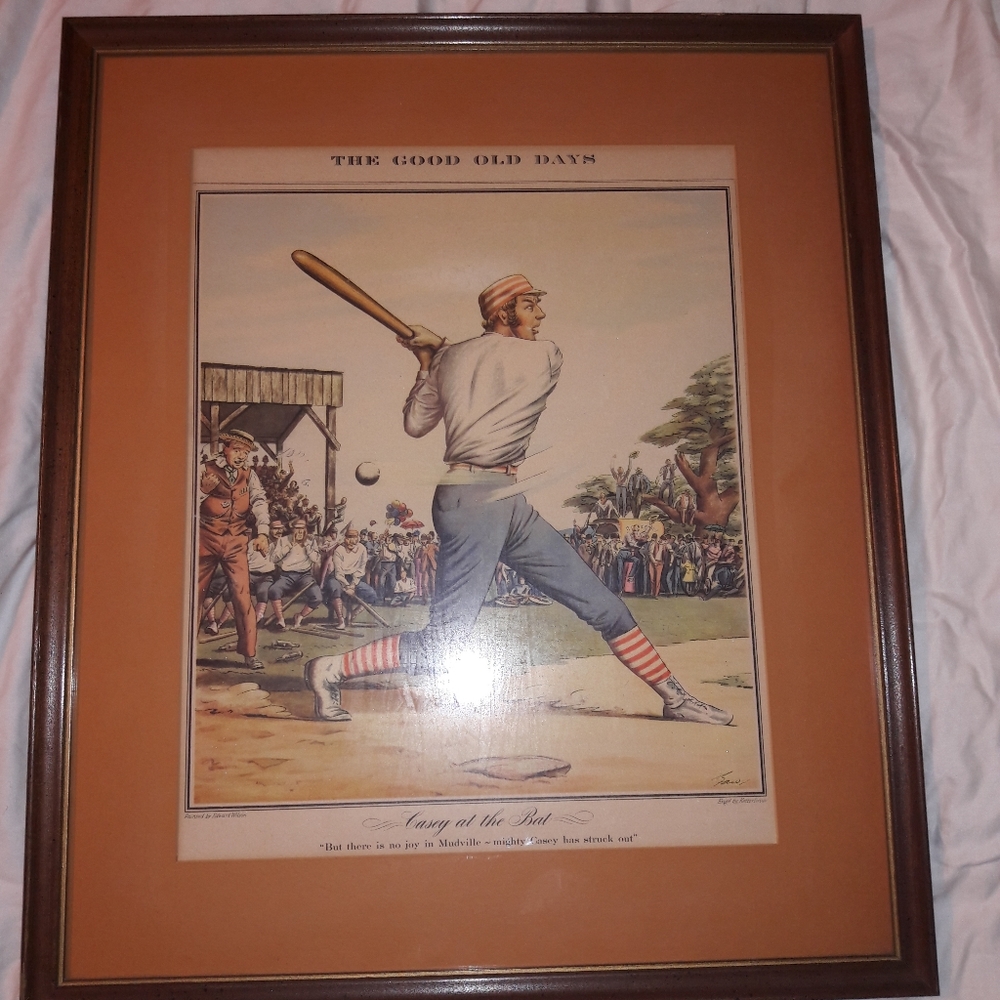 Baseball Antique : Casey At the Bat Artwork